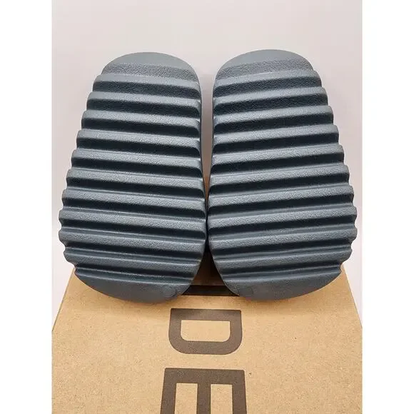 adidas Yeezy Slide InfantSlateMarine ID2354 Toddler Size 6K Used Great Condition - Picture 4 of 7